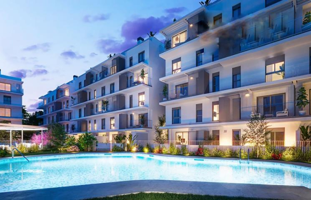 Gotowy penthouse 500 m od plaży w miasteczku Dénia