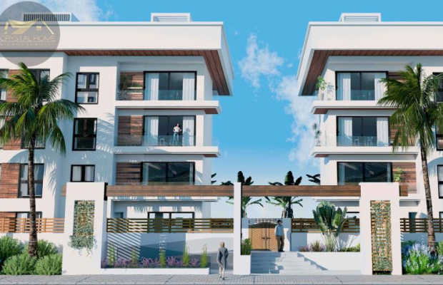 Apartament z dużym tarasem 800 m od plaży