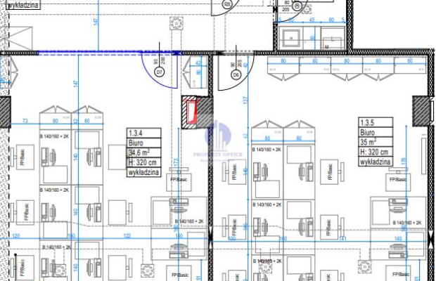 Śródmieście: lokal biurowy na wynajem