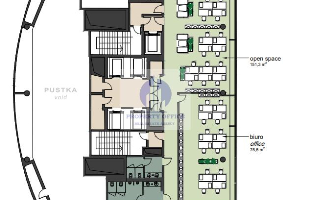 Mokotów: lokal biurowy na wynajem
