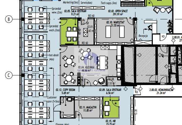 Włochy: lokal biurowy na wynajem