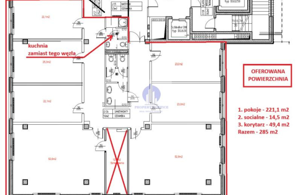 Włochy: lokal biurowy na wynajem