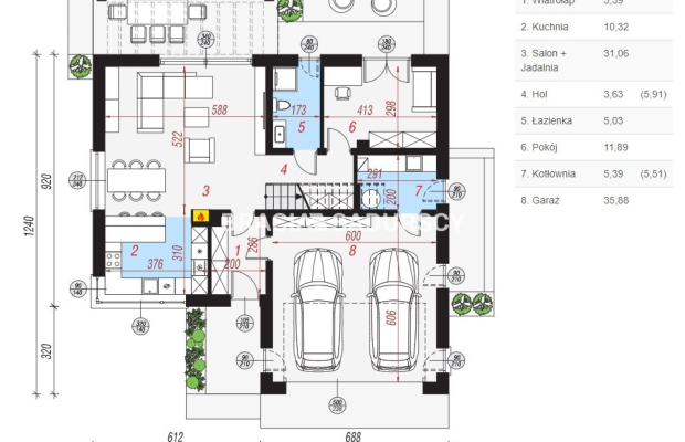 Przebieczany - domy wolnostojące, działka 800 m2