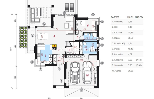 Przebieczany - domy wolnostojące, działka 800 m2