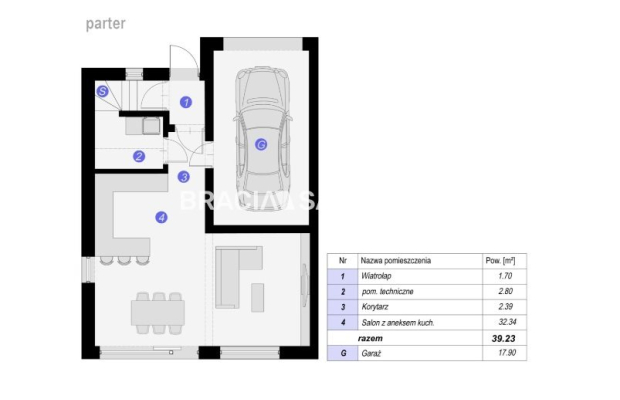  ZIELONKI dom bliźniak 114m2 z garażem!!!