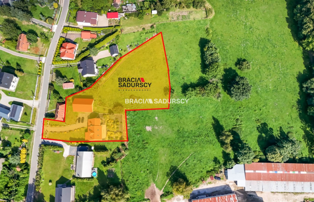 Dom z dużą działką budowlaną k. Niepołomic