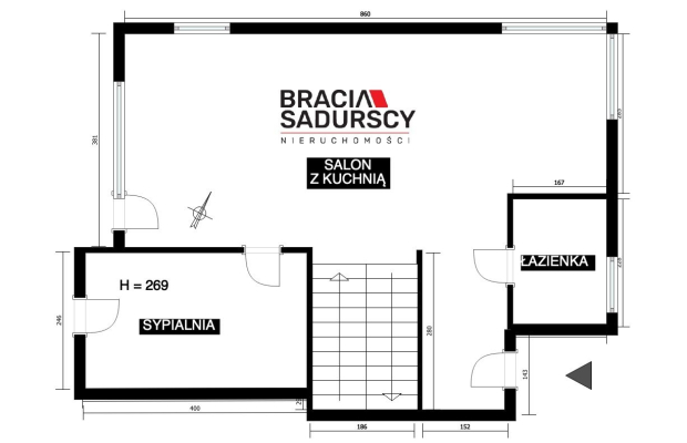 Nowy dom wolnostojący w stanie deweloperskim