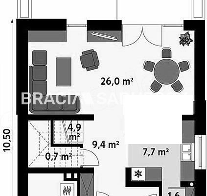 Dom wolnostojący,111m2, Dojazdów, Kocmyrzów