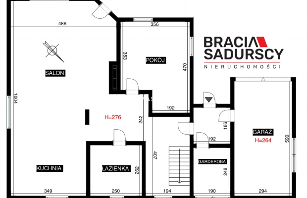 Dom za wzgórzu, widok na Kraków, 4 sypialnie