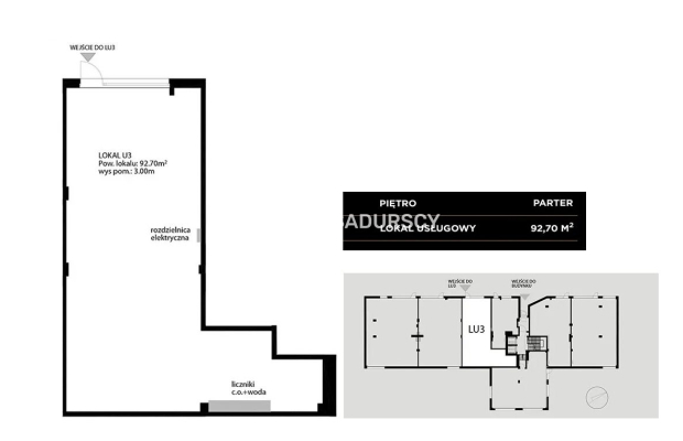 Parter + witryna + miejsce postojowe – nowe lokale