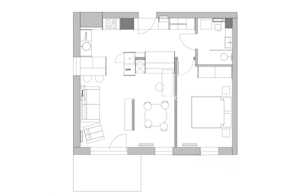 2 pok ok 53m2 z balkonem Podgórze