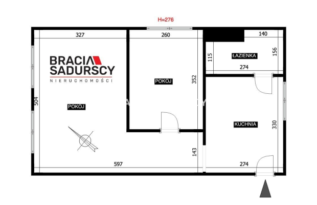 Dwupokojowe, widok na park. Balice.