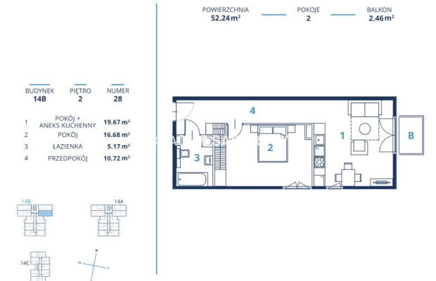 Gotowa inwestycja - metraże od 39 m2, Kraków
