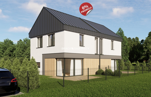 3pok.65m2 dwupoziomowe/nowoczesna bryła budynku 