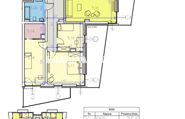 Apartament 4pok 120m2 wys.standard Klucze