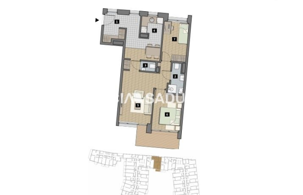 Dostępne mieszkania od 25m2 do 63m2. 