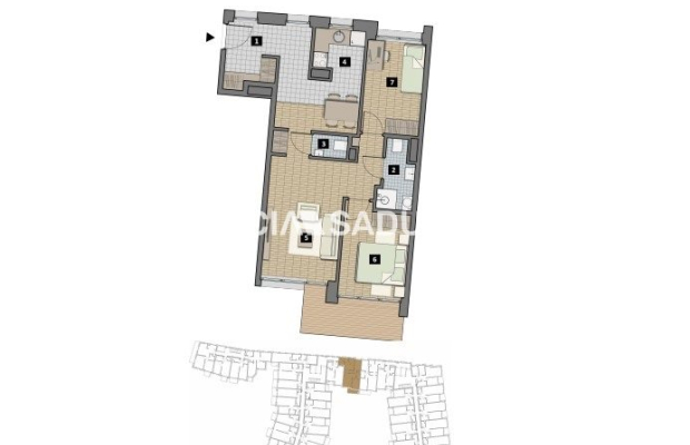 Dostępne mieszkania od 25m2 do 63m2. 