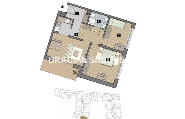 Dostępne mieszkania od 25m2 do 63m2. 