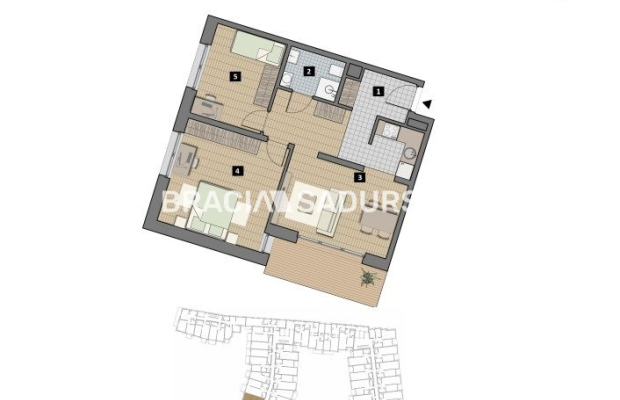 Dostępne mieszkania od 25m2 do 63m2. 