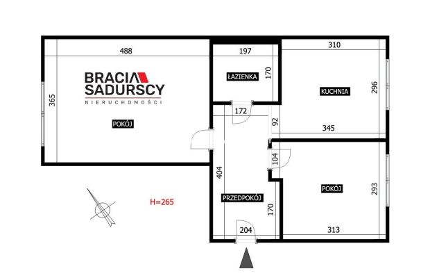 2 pokoje 49m2/serce nowej huty/cisza i spokój