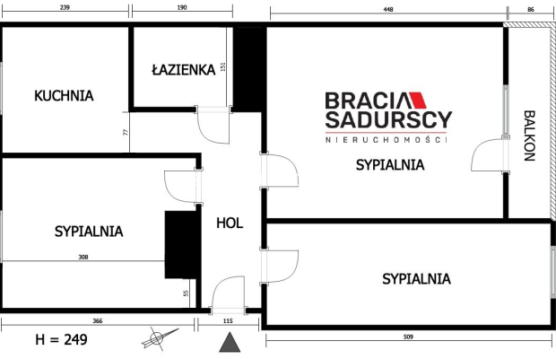 Mieszkanie 3 pokojowe z oddzielną kuchnią