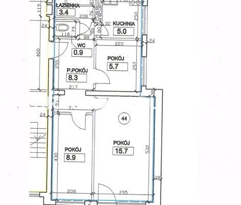 3 POKOJOWE USTAWNE DO REMONTU 52M2 UGOREK