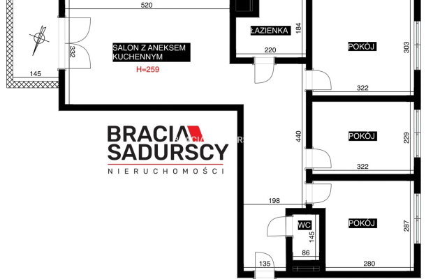 Duże mieszkanie idealne dla rodziny.
