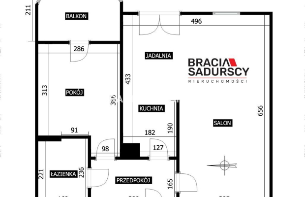 Dwupokojowe mieszkanie na strzeżonym osiedlu