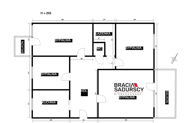 Myślenice | 4 pokoje |2 balkony | 64,92m2 