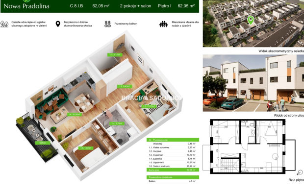 Nowa Pradolina mieszkanie z ogródkiem