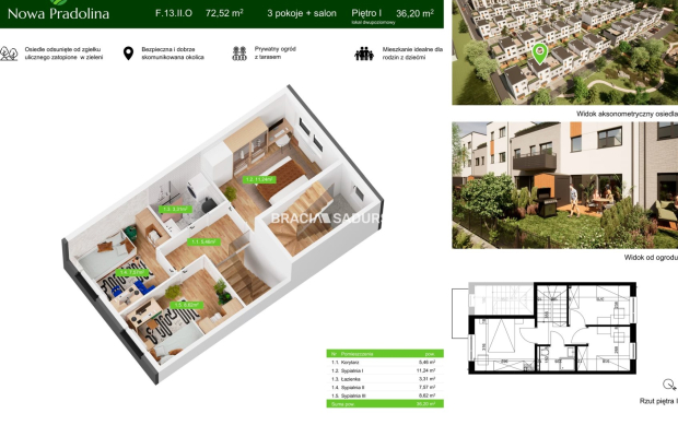 Nowa Pradolina mieszkaniez 2 poziomowe