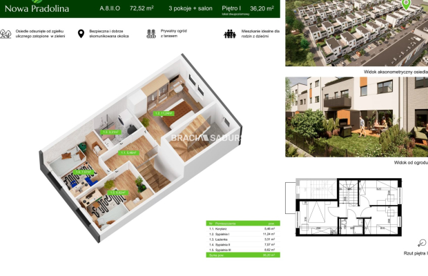 Nowa Pradolina mieszkaniez 2 poziomowe