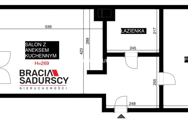 2 pokoje ul. Walerego Sławka