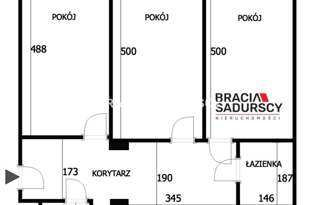 Stare Miasto - 3 osobne pokoje
