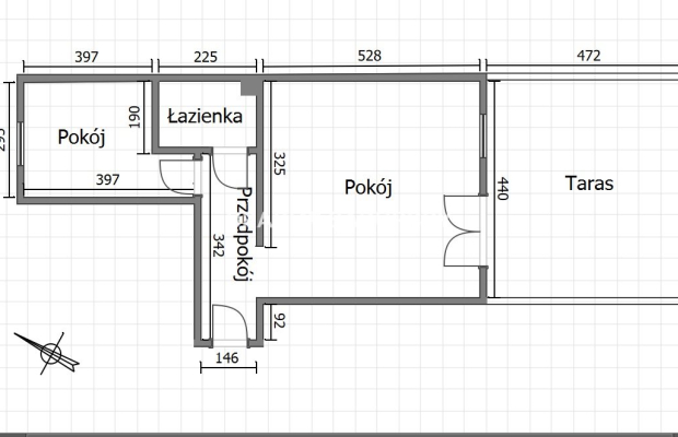 2 pokoje z ogródkiem