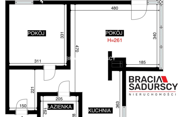 2 Pokoje balkon, centrum tramwaj Zakrzówek