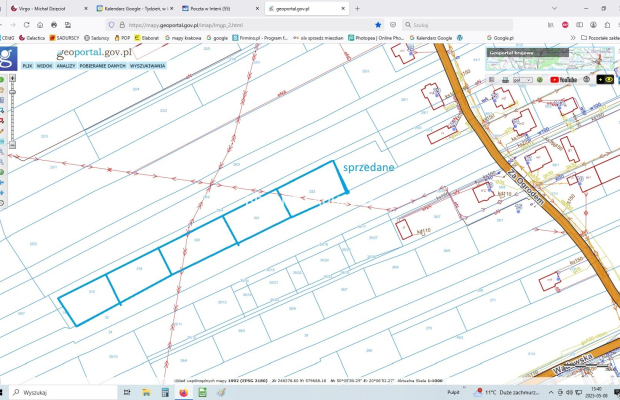 Ogrodzona działka budowlana 27ar WADÓW