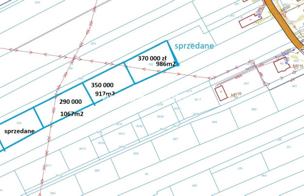 Ogrodzona działka budowlana 27ar WADÓW