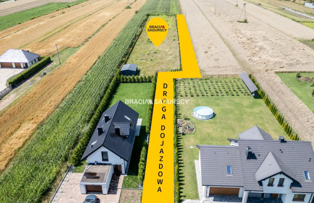 Ogrodzona działka budowlana 27ar WADÓW