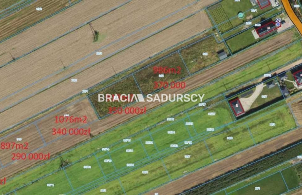 Ogrodzona działka budowlana 27ar WADÓW