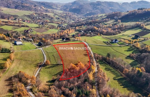 Widokowa działka w Beskidzie Wyspowym