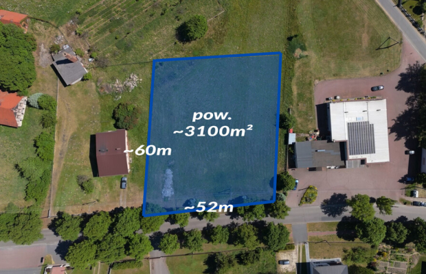 Lindów | Szeroka działka budowlana