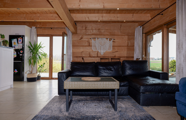 Kłobuck, ul. Leśna | Dom z bali w Kłobucku