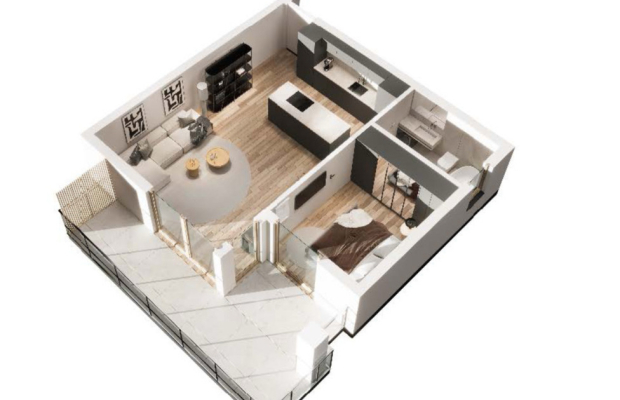 Popów | mieszkanie | 2 pokoje | 2 piętro | taras