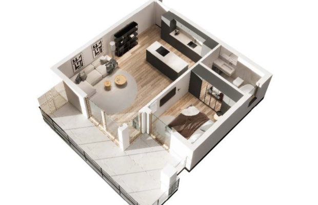 Popów | Nowe mieszkanie | 2 pokoje