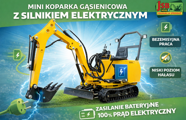 Elektryczna E Ładowarka E Koparka NOWE 2026 | Prosto od Producenta JSB MINI