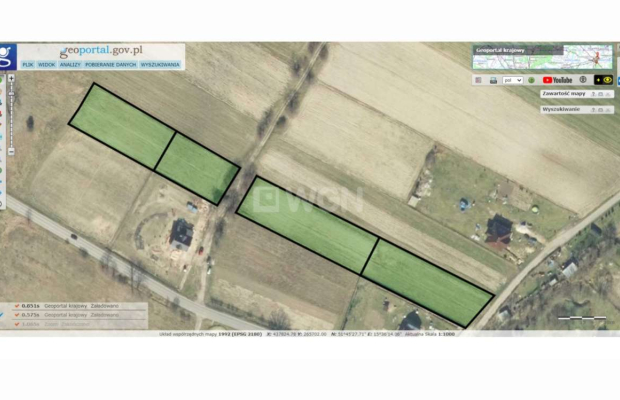 Kożuchów, działka budowlana 1316 m2, cena 98 000 zł, sprzedam.  
  
Na sprzedaż działka w Podbrzeziu Dolnym o powierzchni ok. 1