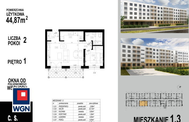 Głogów, mieszkanie, 2 pokoje, balkon, winda, 44,87 m2, sprzedam, 323064 zł.  
  
KUPUJĄCY NIE PŁACI PROWIZJI!  
OFERTA BEZPOŚRE