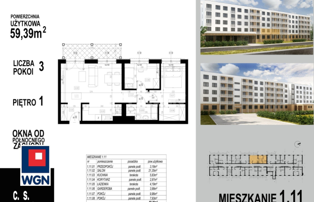 Głogów, mieszkanie, 3 pokoje, balkon, winda, 59,36 m2, sprzedam, 421456 zł.  
  
KUPUJĄCY NIE PŁACI PROWIZJI!  
OFERTA BEZPOŚRE