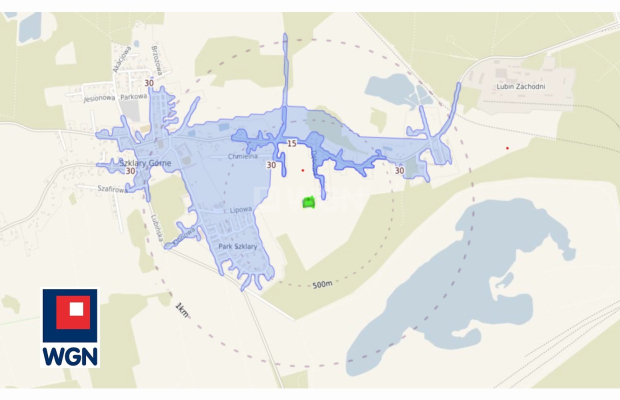 Szklary Górne, gmina Lubin, działka budowlana, 1327 m2, cena 225 590,00 zł.  
  
Zapraszam do zapoznania się z ofertą sprzedaży